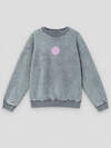 MARK FORMELLE Свитшот 612767 122530 ACID WASH серый +печать