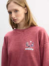 MARK FORMELLE Свитшот 613292 122887/1 ACID WASH терракотовый +печать