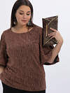 LT Collection Блуза 613800 Б16524-13М Коричневый