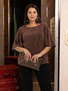 LT Collection Блуза 613800 Б16524-13М Коричневый