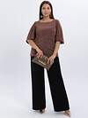 LT Collection Блуза 613800 Б16524-13М Коричневый