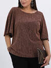 LT Collection Блуза 613800 Б16524-13М Коричневый