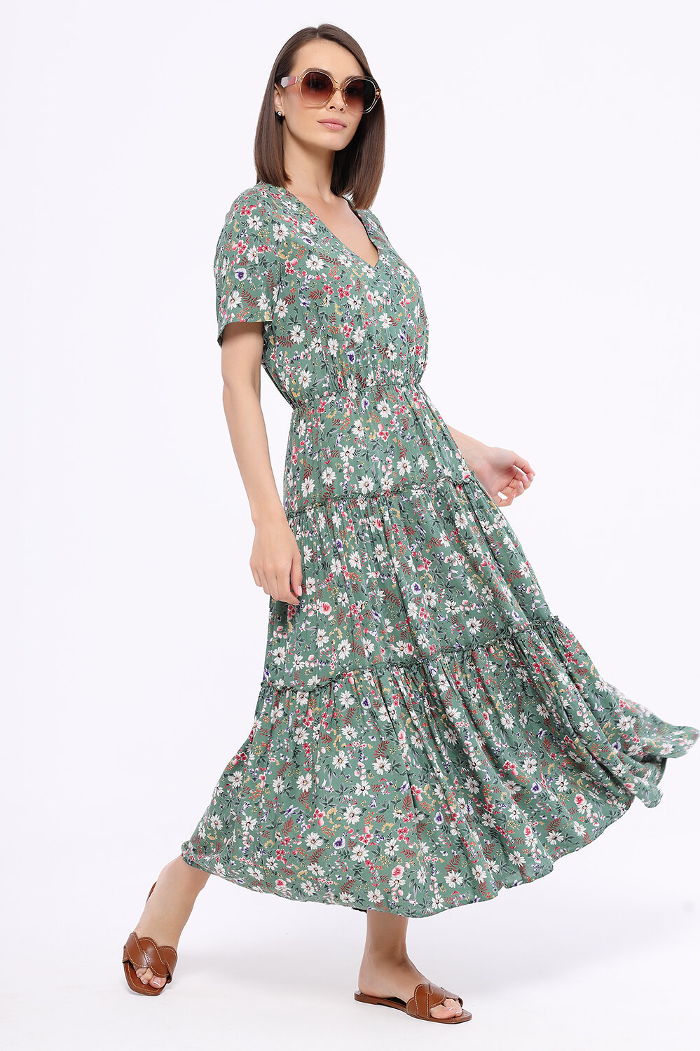 VISERDI Платье 169221 10218-зцв 451990 зеленый