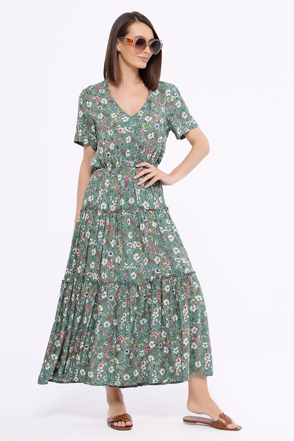 VISERDI Платье 169221 10218-зцв 451990 зеленый