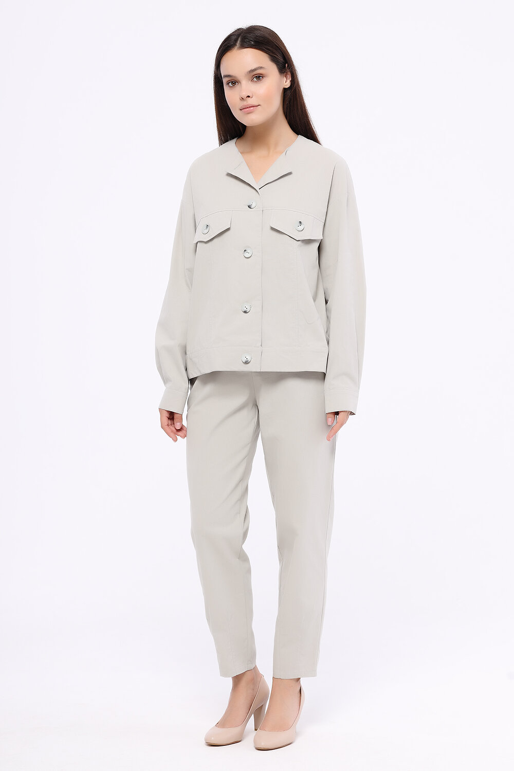 VISERDI Брюки 174472 10209-беж 851750 серый