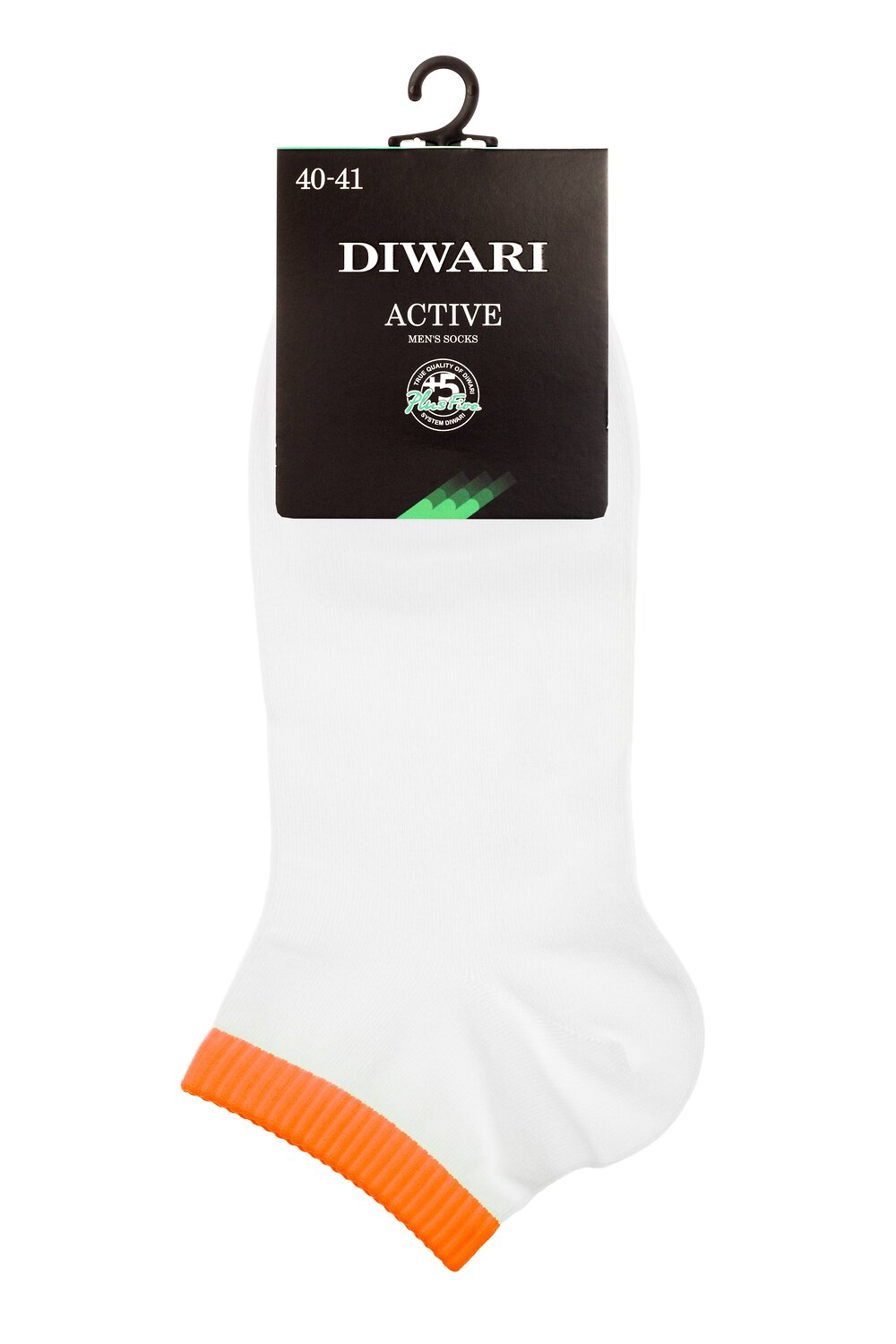 DiWaRi Носки 188066 ACTIVE (короткие) Белый-оранжевый