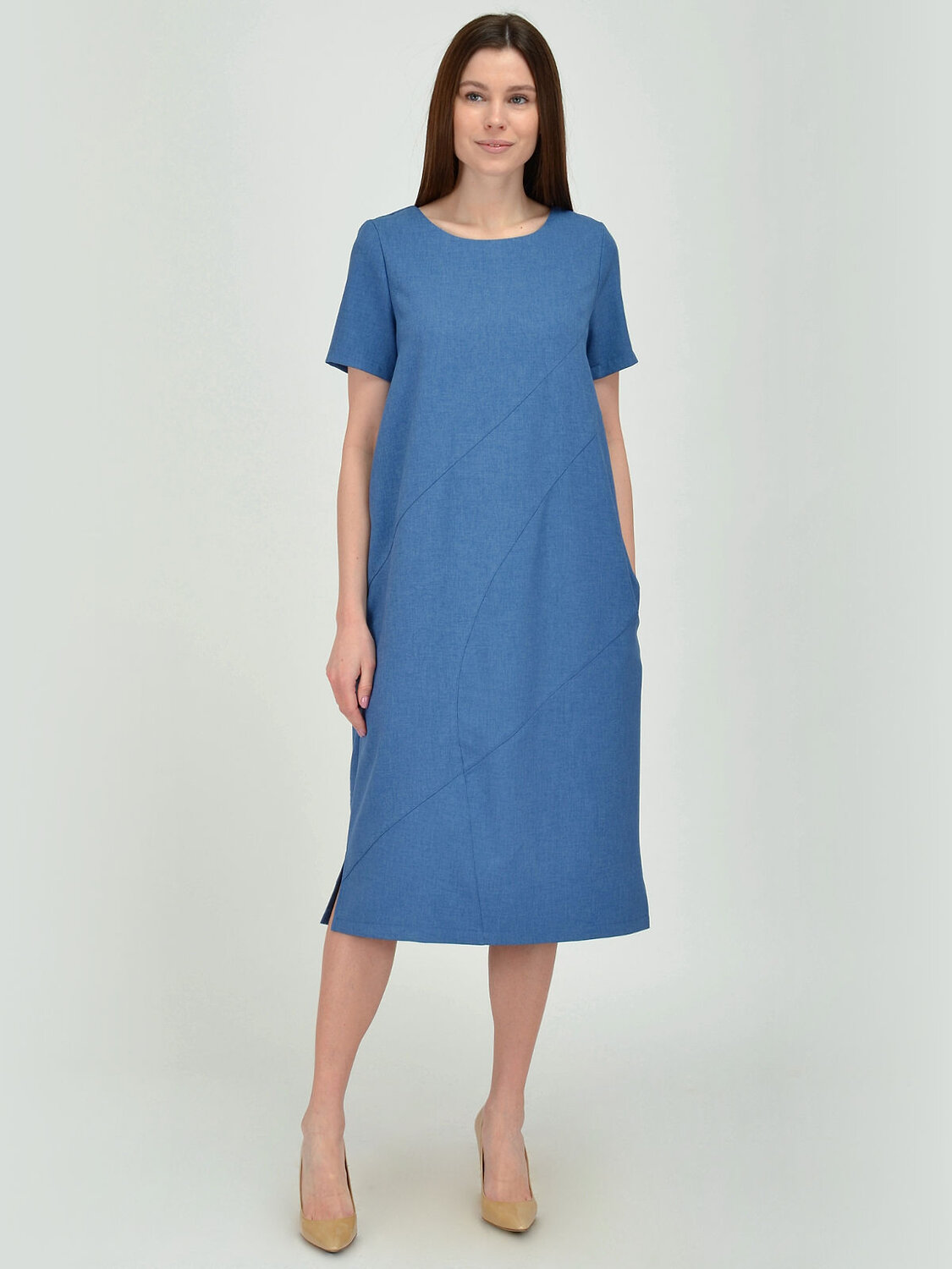 VISERDI Платье 202498 1946-джсc 459650 серо-синий