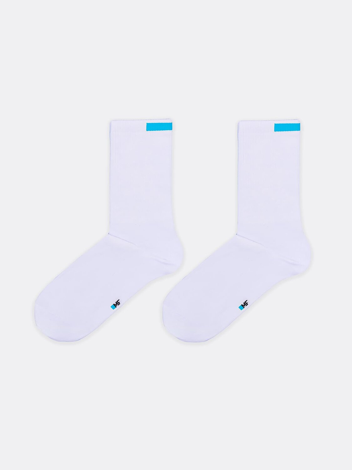 MARK FORMELLE Мужские носки 240758 107K-1916 белый /бирюзовый