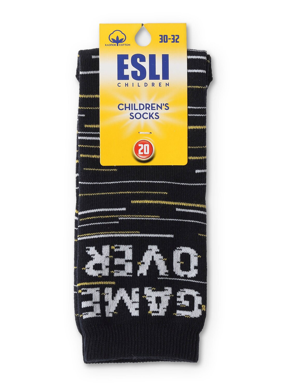 ESLI Носки 241203 "Game over" т.синий