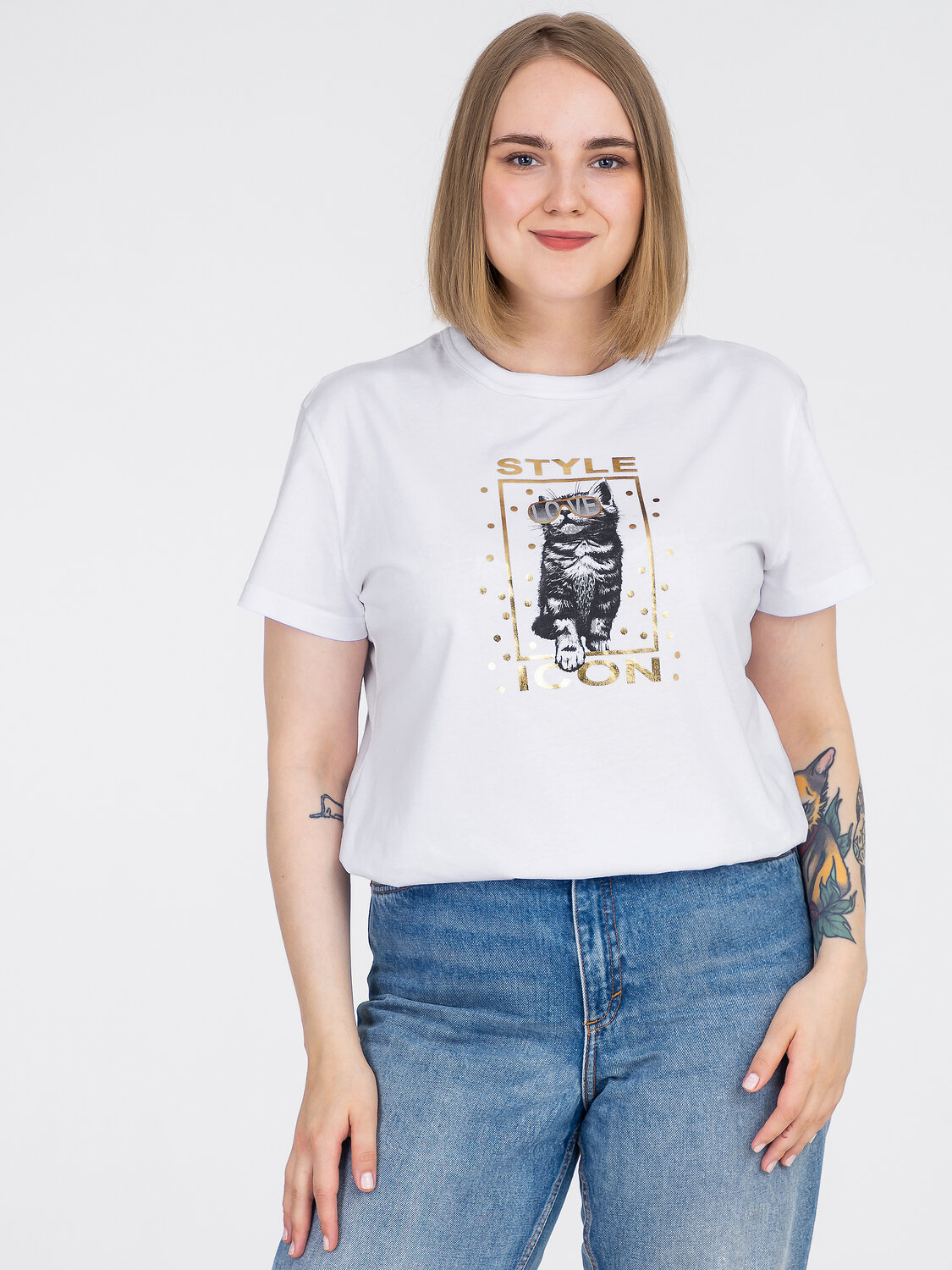 Апрель Футболка 243844 1ЖДФК3298001 белый