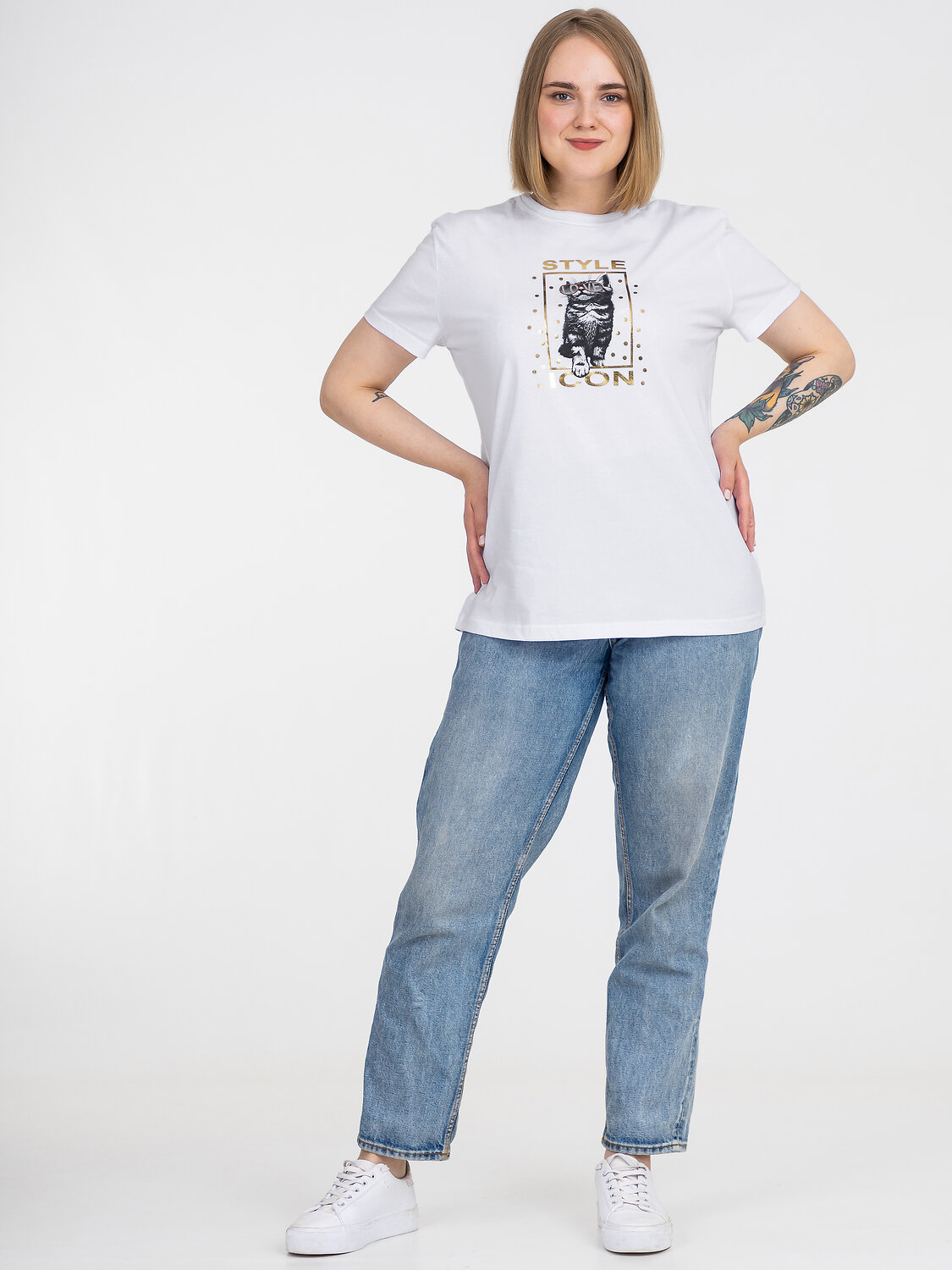 Апрель Футболка 243844 1ЖДФК3298001 белый