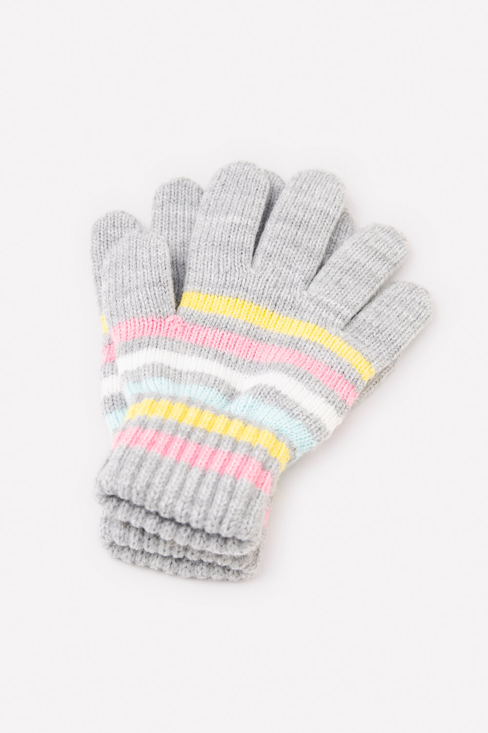 CROCKID Перчатки 247455 КВ 10000/22ш св.серый меланж, розовый