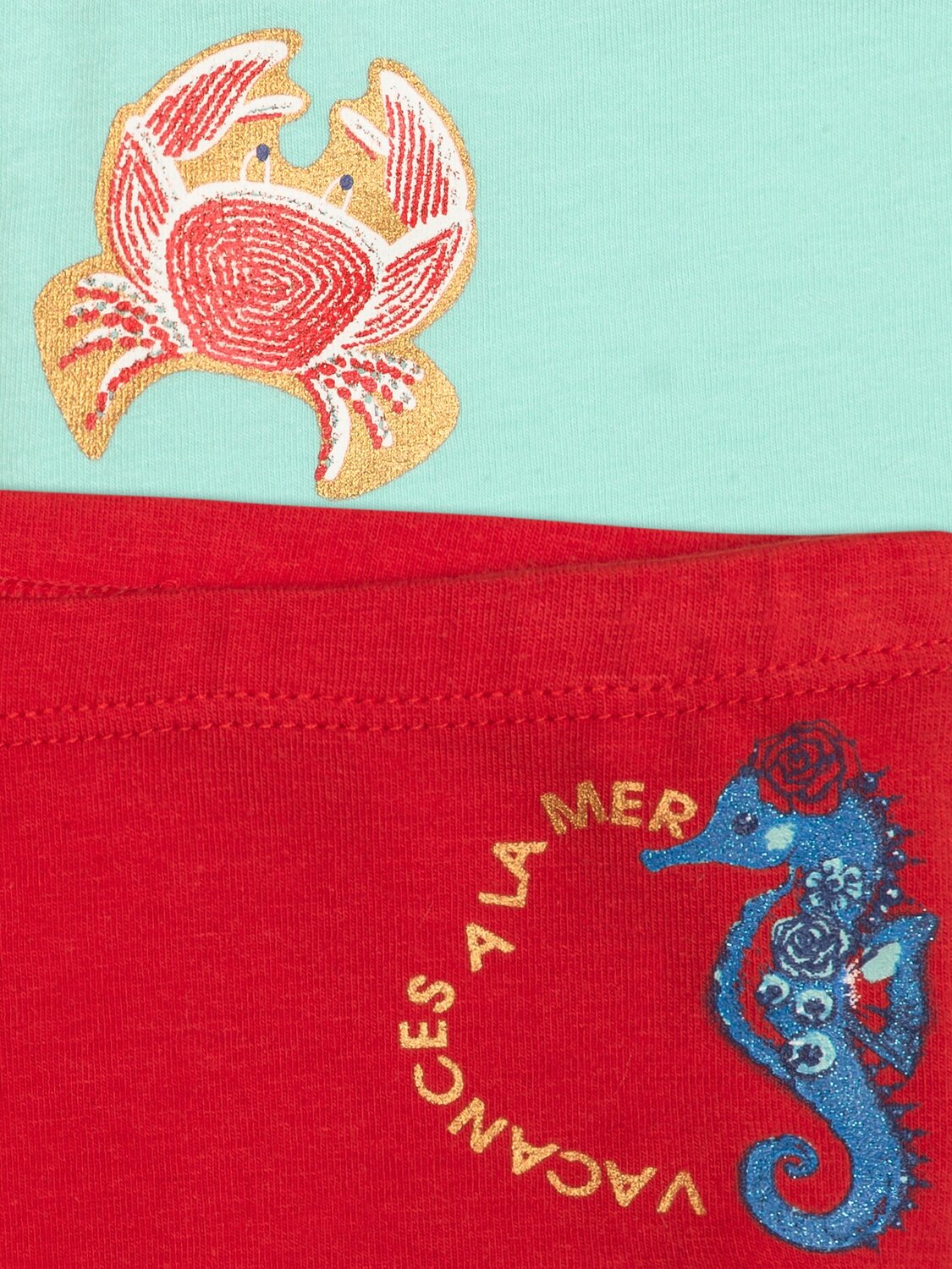 PELICAN Трусы 250426 GUHB4285(2) Голубой/красный