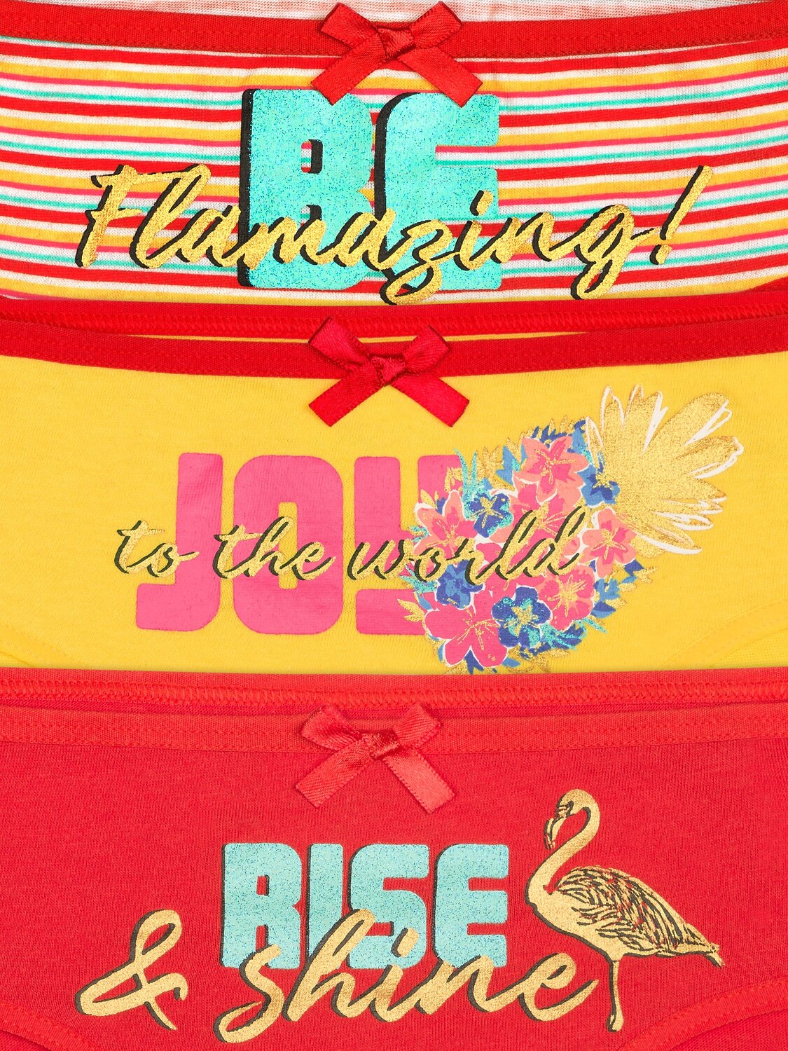 PELICAN Трусы 250461 GULB3286(3) Красный/желтый/коралловый