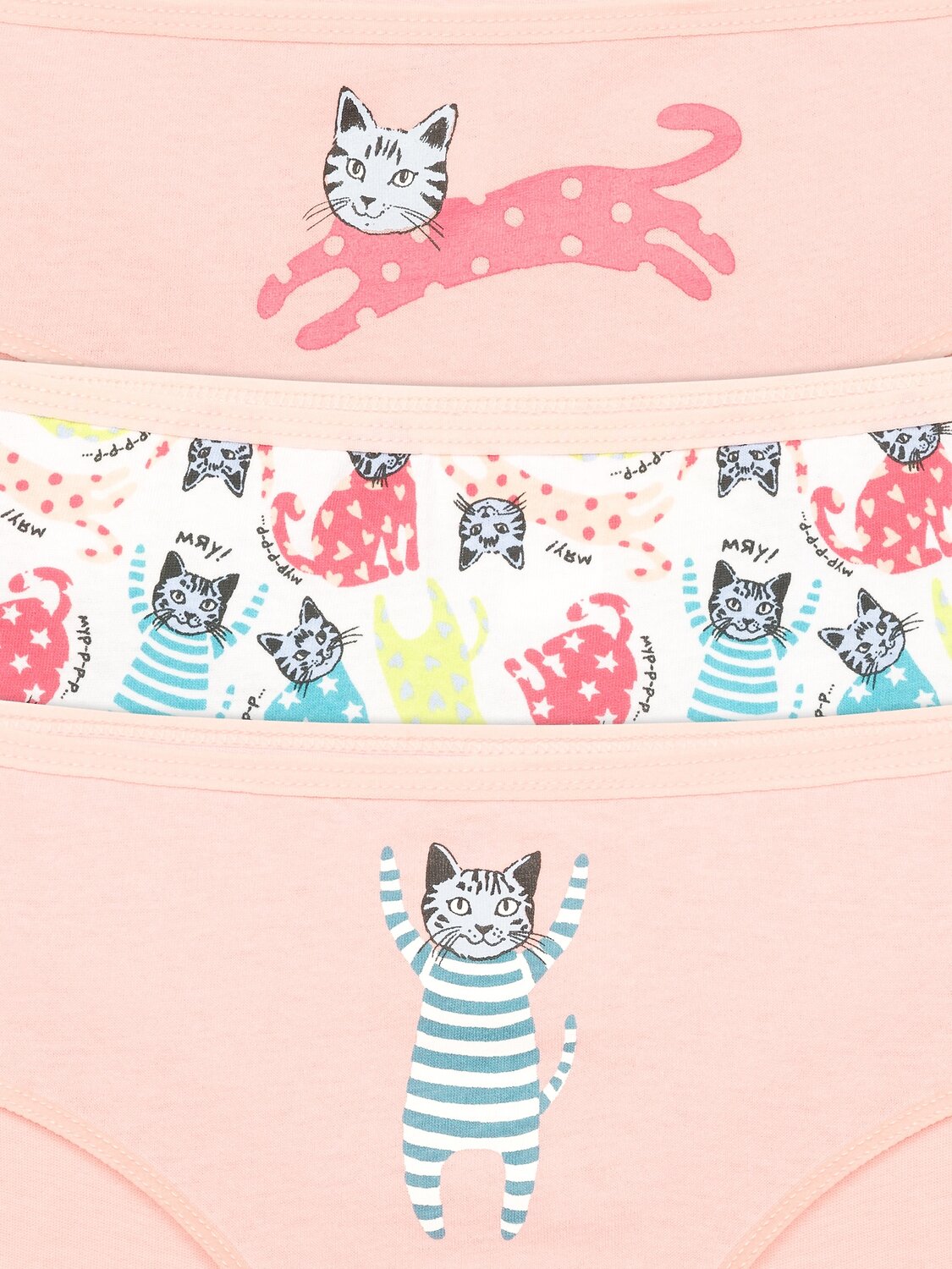 PELICAN Трусы 250468 GULB4276(3) Розовый/белый/розовый