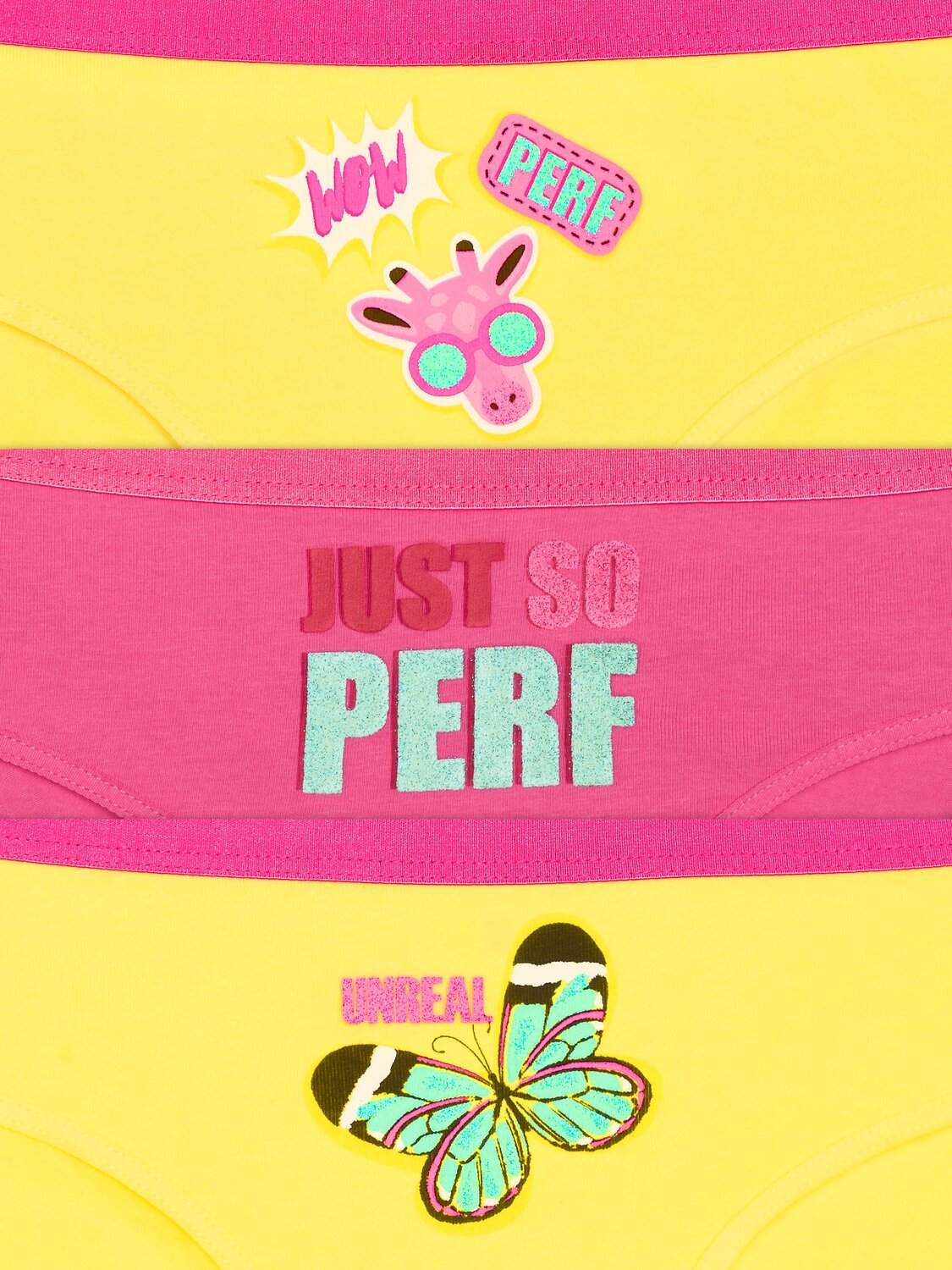 PELICAN Трусы 250480 GULB4284/1(3) Желтый/розовый/желтый