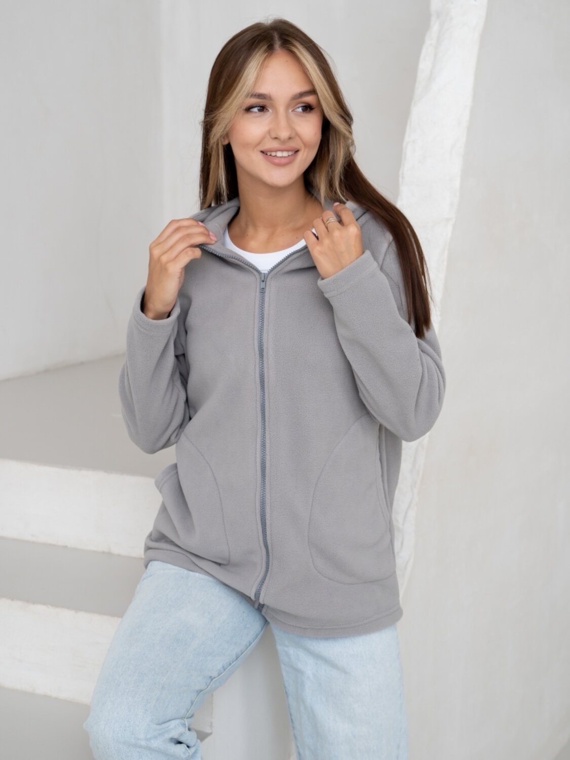 Binita Толстовка 252910 673/1-10 светло-серый