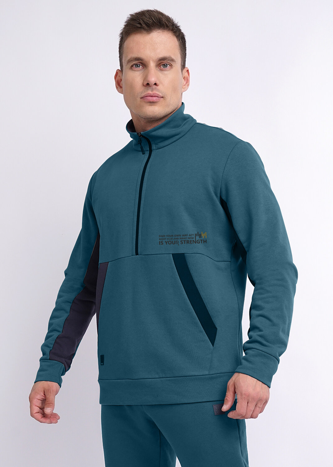 CLEVER Джемпер 253834 422086/77т_п т.бирюзовый