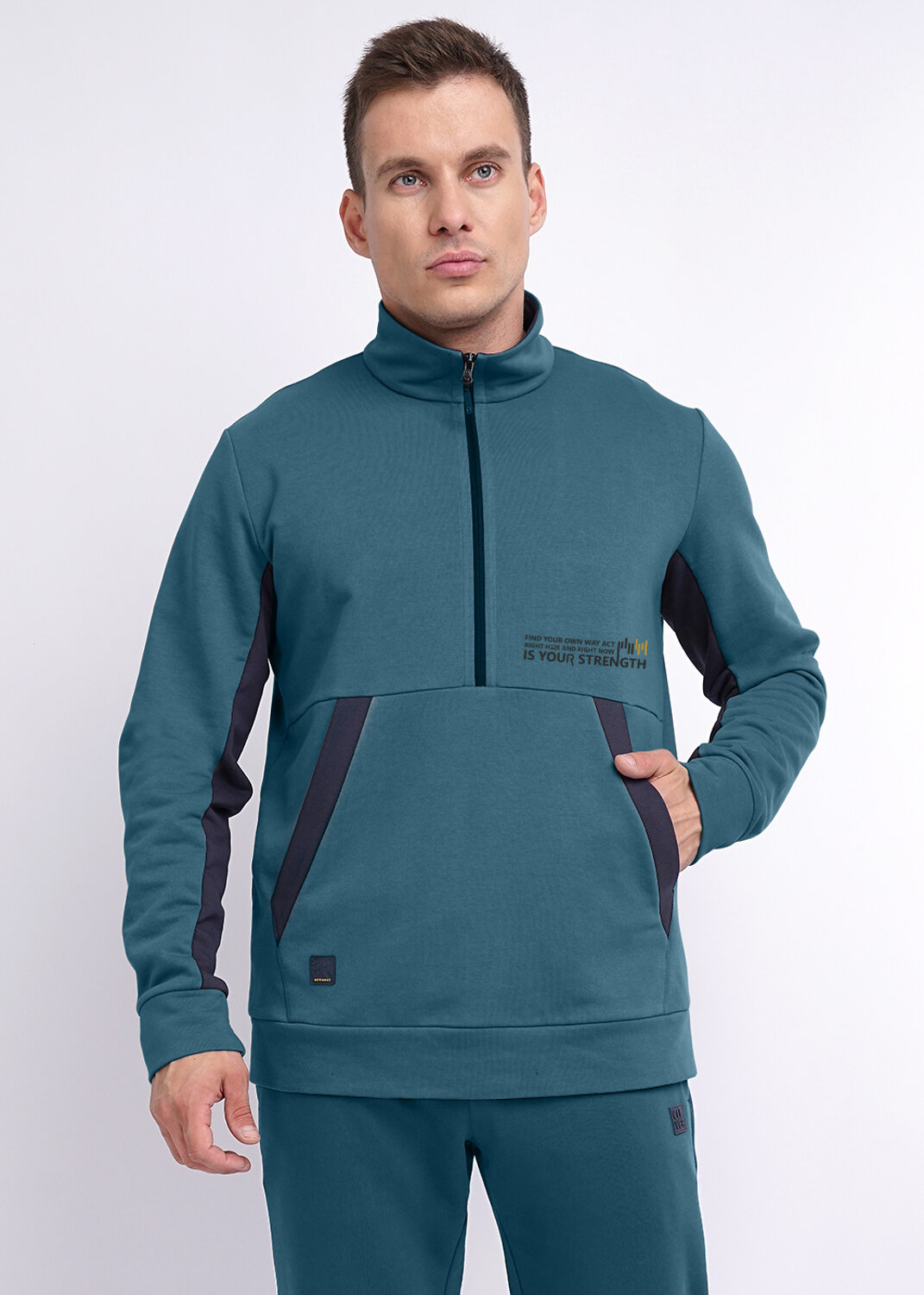 CLEVER Джемпер 253834 422086/77т_п т.бирюзовый