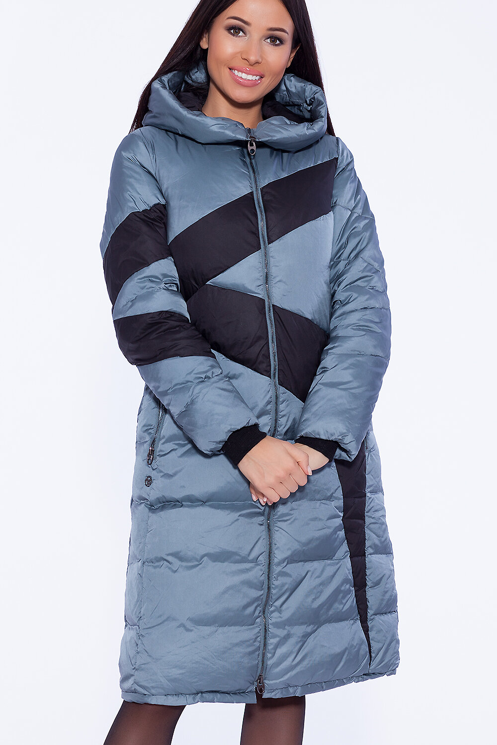 DIMMA Пуховик 39878 1922 Бирюзовый