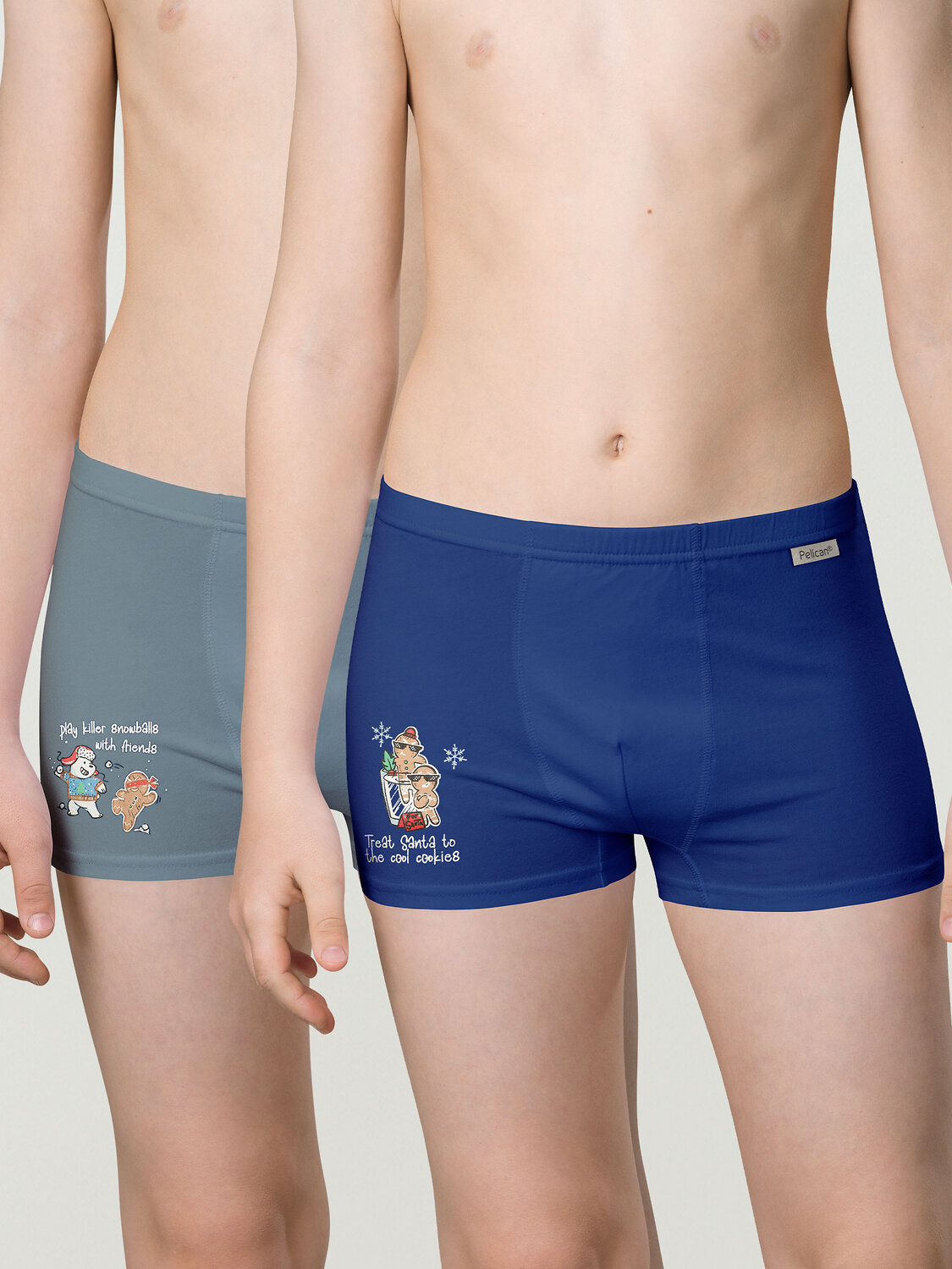 PELICAN Трусы 263524 BUHB4308(2) Джинс/темно-серый