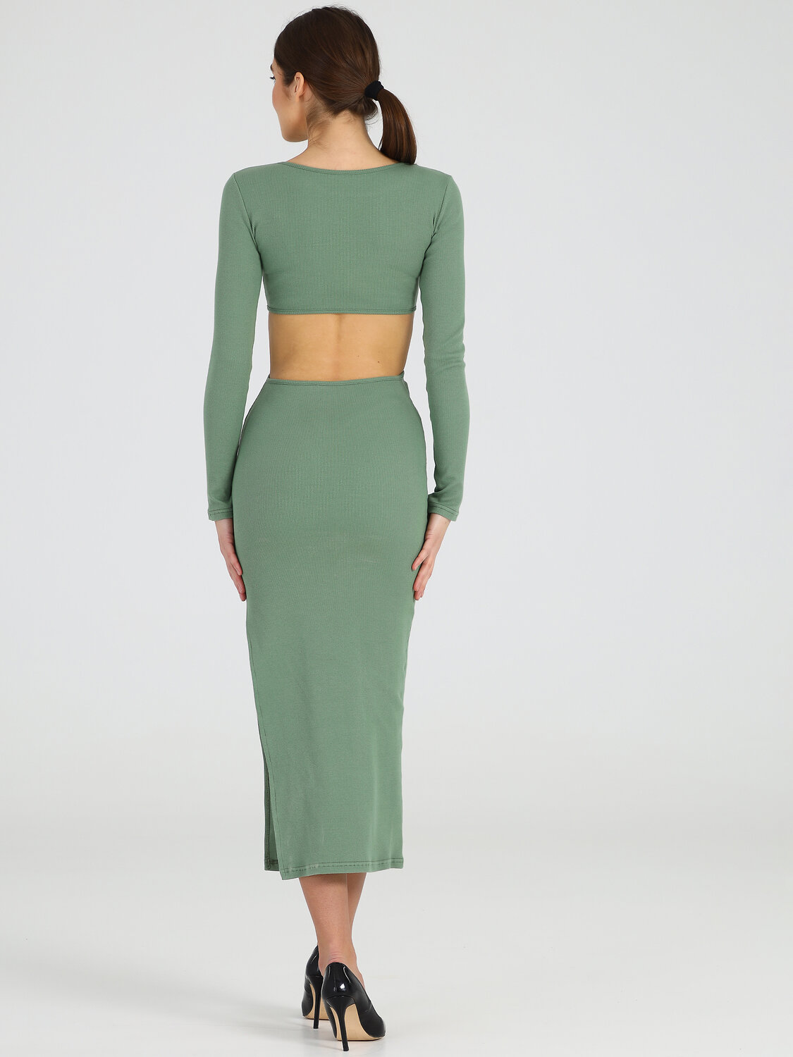 Апрель Платье 266648 1ЖПД4219023 зеленый