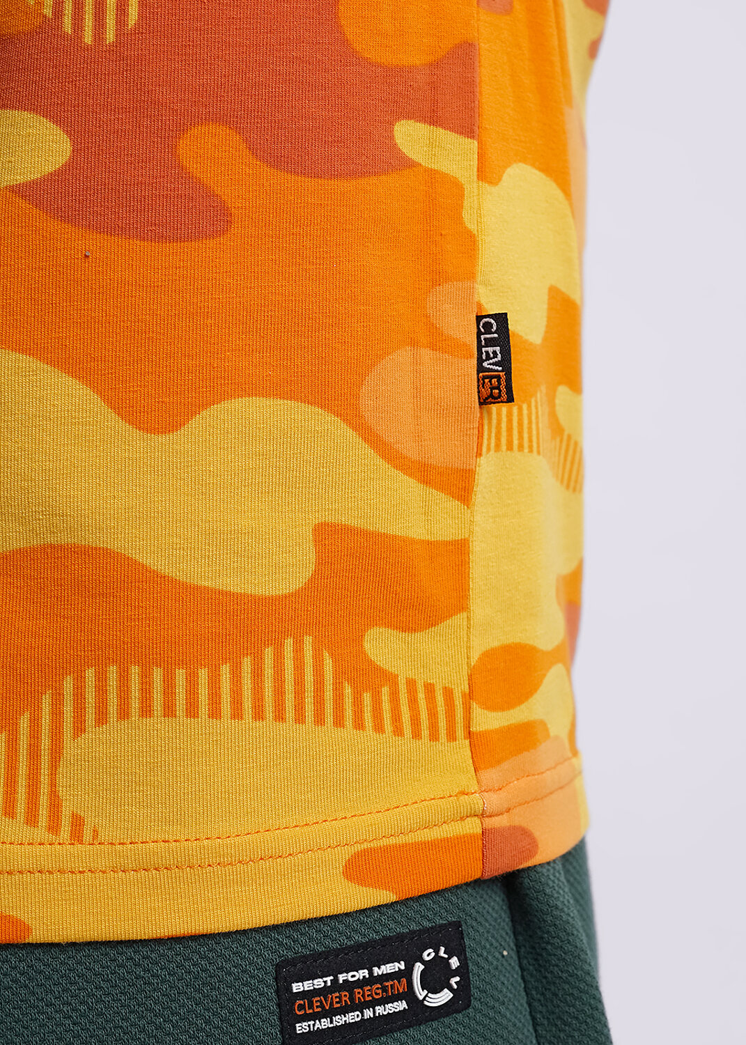 CLEVER Джемпер 293967 532121/11гн_п оранжевый/т.жёлтый