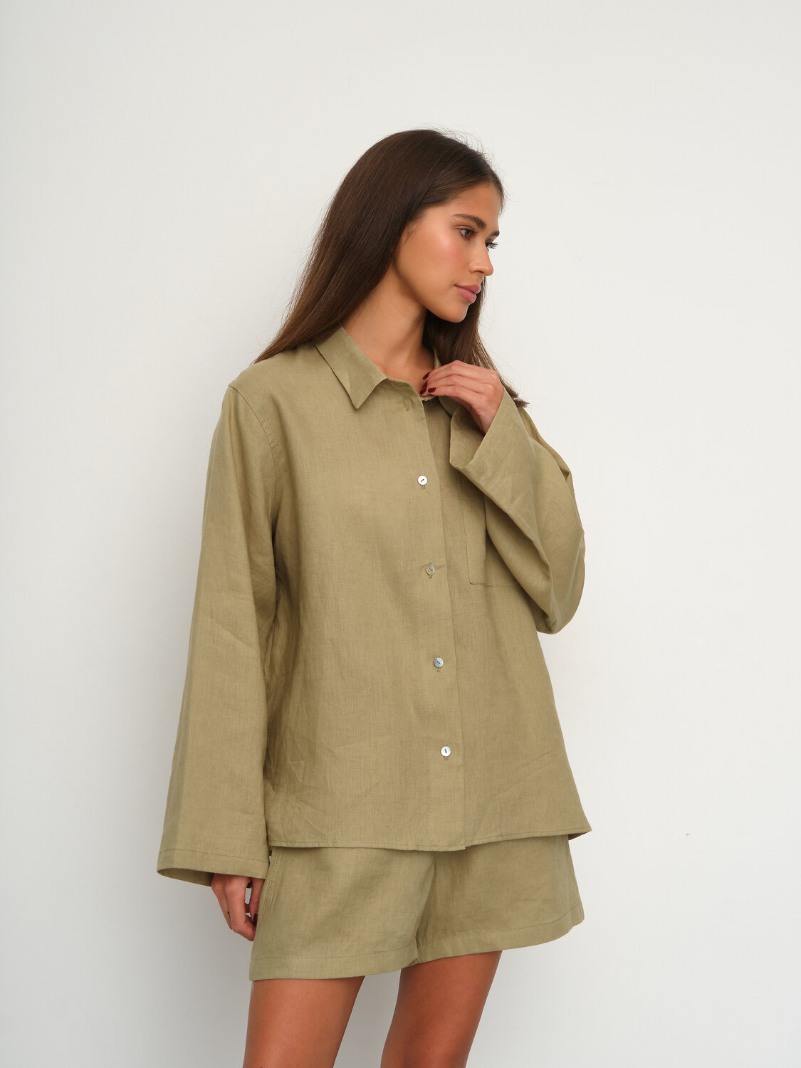 RISE Рубашка 306766 S021_Olive Yellow Салатовый