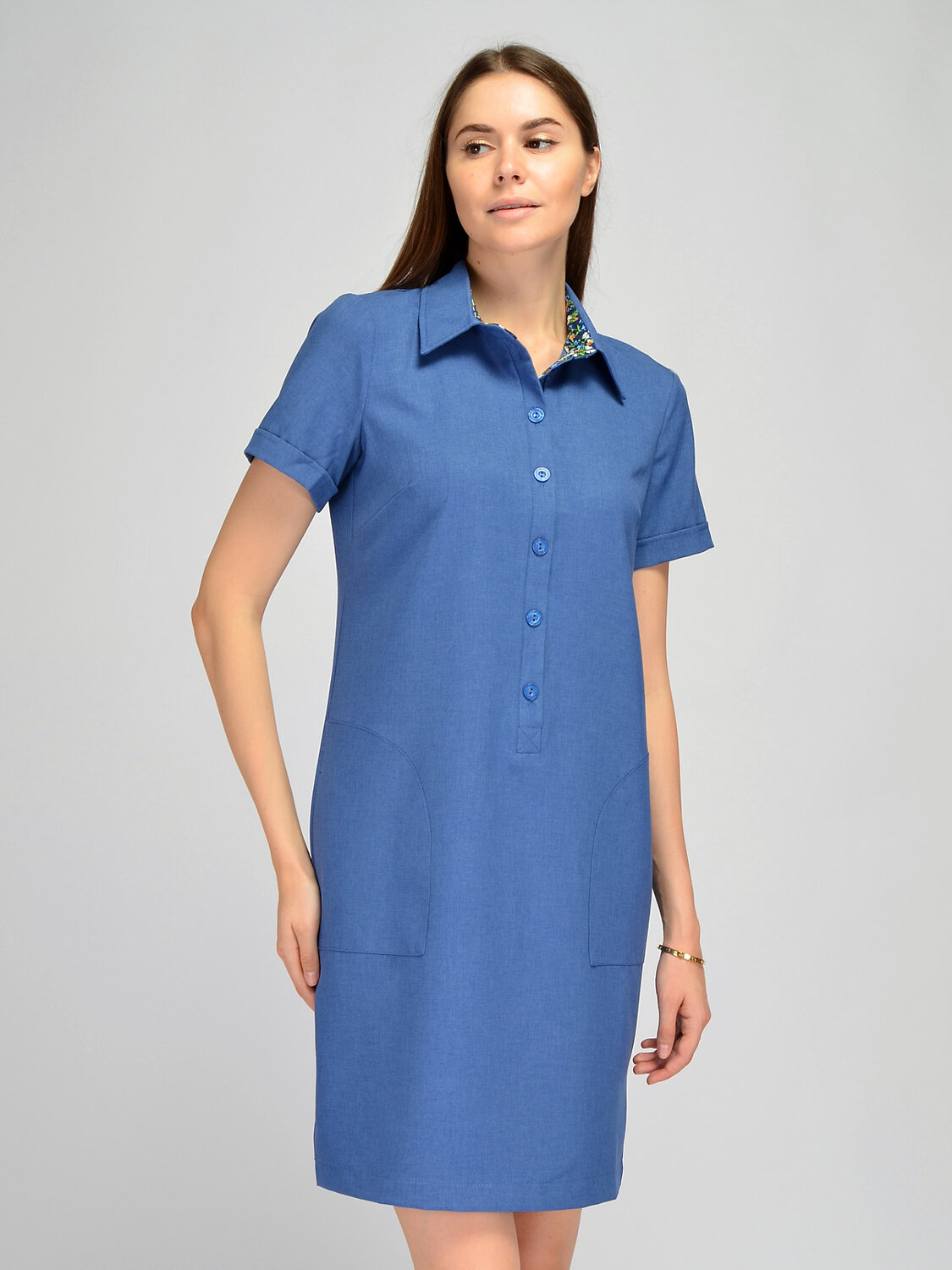 VISERDI Платье 307875 1608-джс 453990 джинсовый