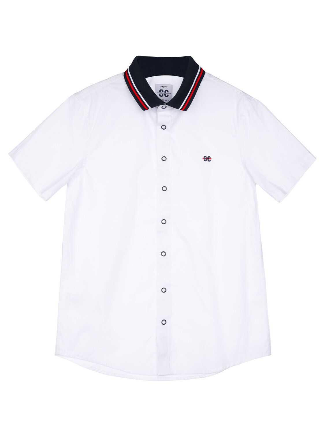 PLAYTODAY Сорочка 310799 22317099 белый,тёмно-синий