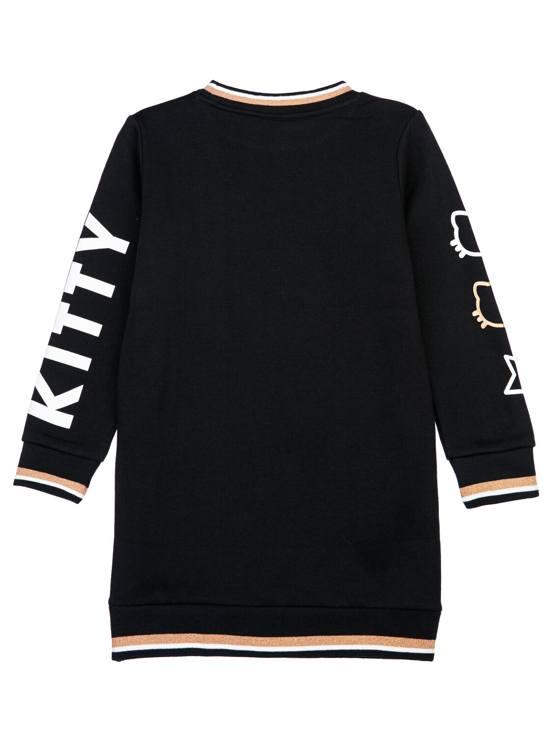 PLAYTODAY Платье 311998 32342029 черный,белый,золотистый