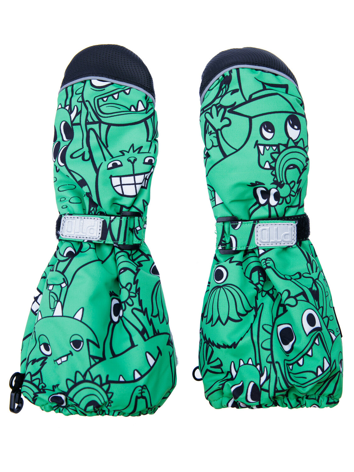 PLAYTODAY Варежки 316714 32312197 черный,зеленый