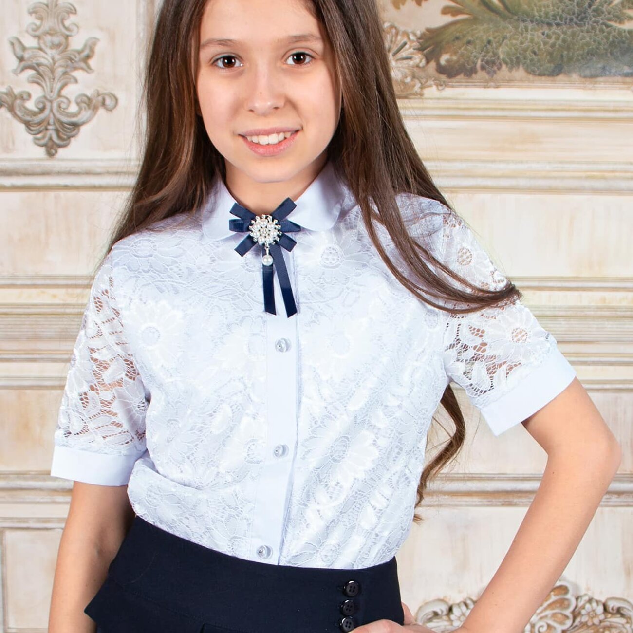 Соль&Перец Блузка 325877 SP008.2 белый