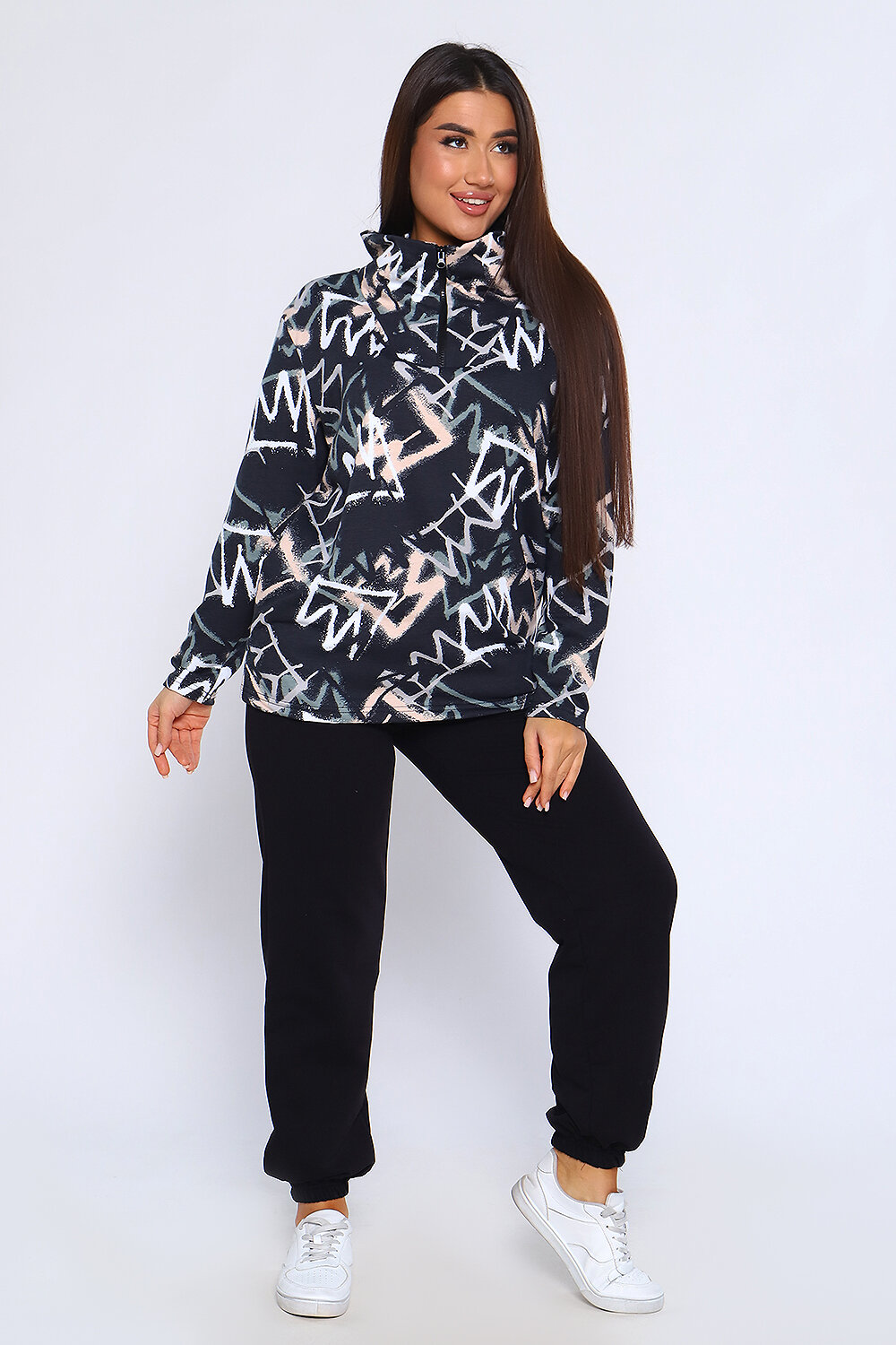 Натали Костюм 333650 24275 черный/серый