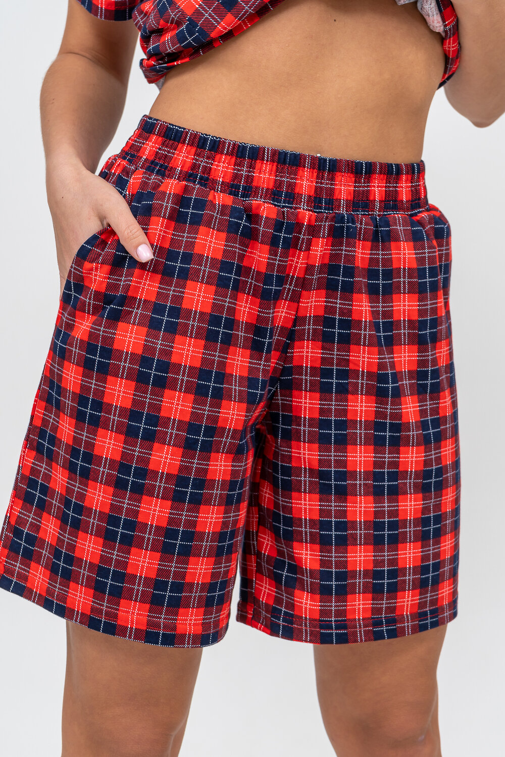 Натали Костюм 334847 36673 красная клетка