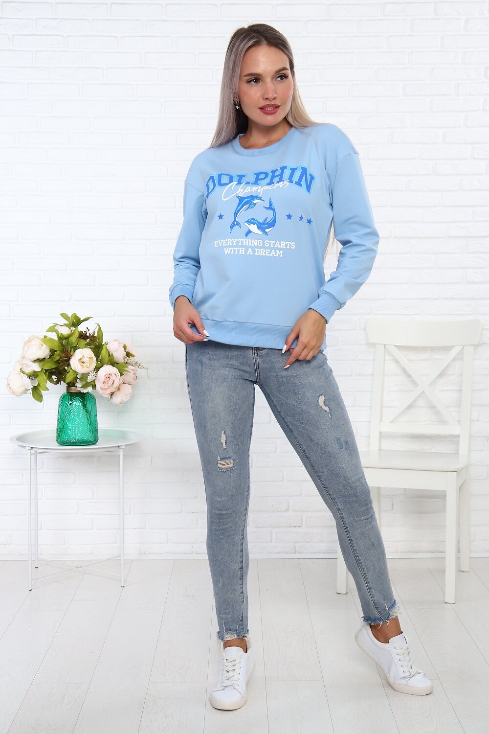 Натали Свитшот 334952 57110 голубой