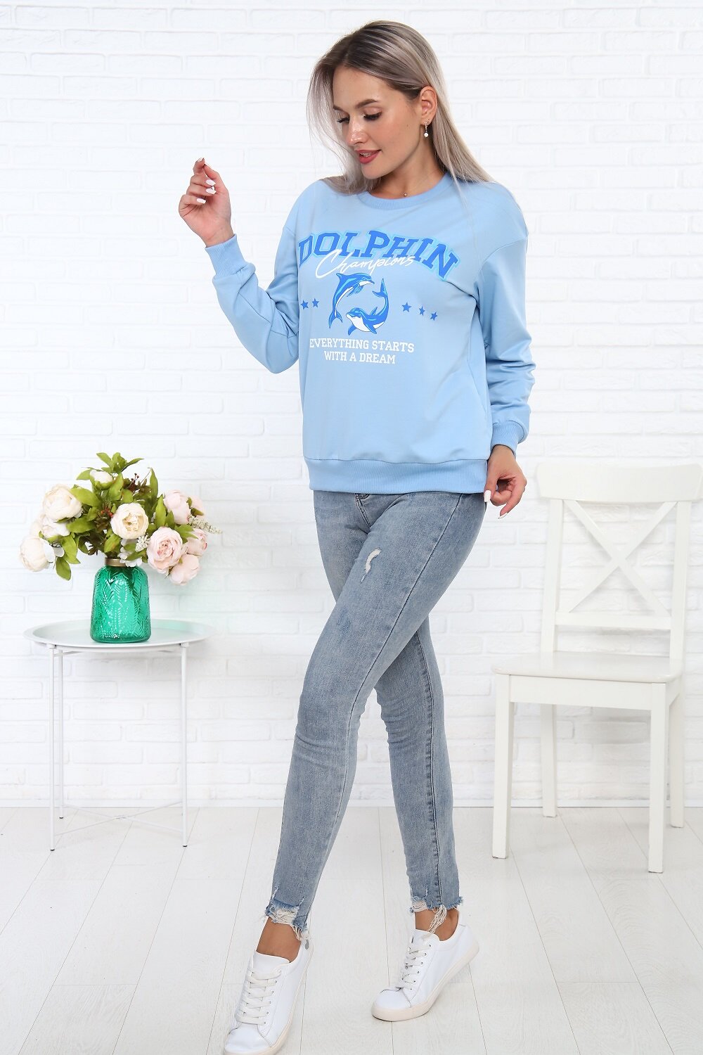Натали Свитшот 334952 57110 голубой