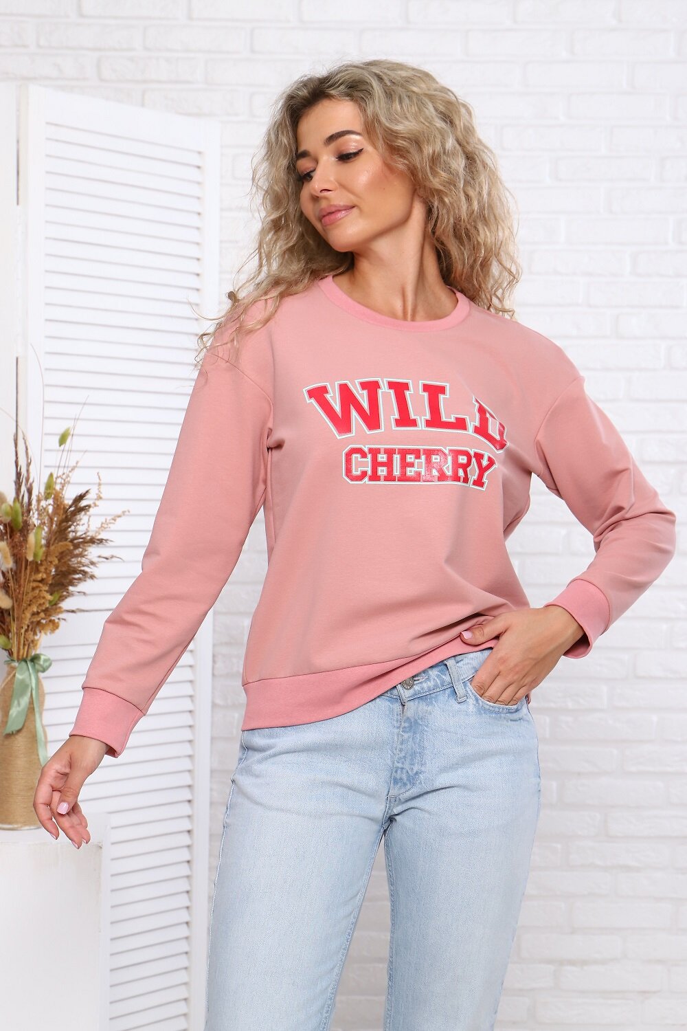 Натали Свитшот 334953 57109 розовая пудра