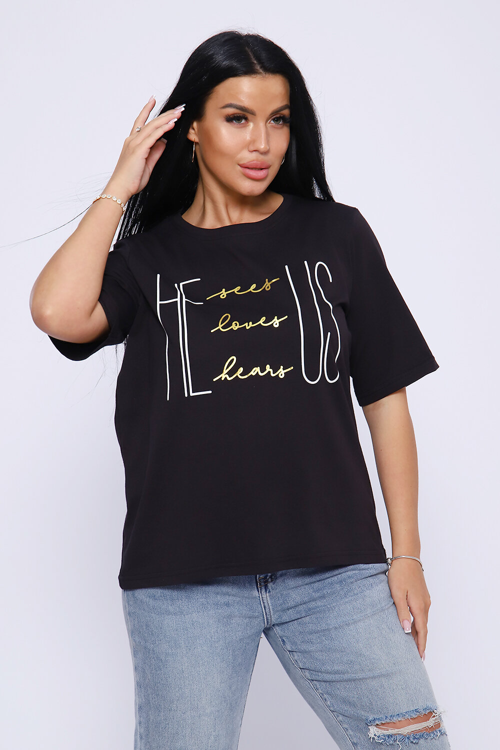 Натали Футболка 335099 80022 черный