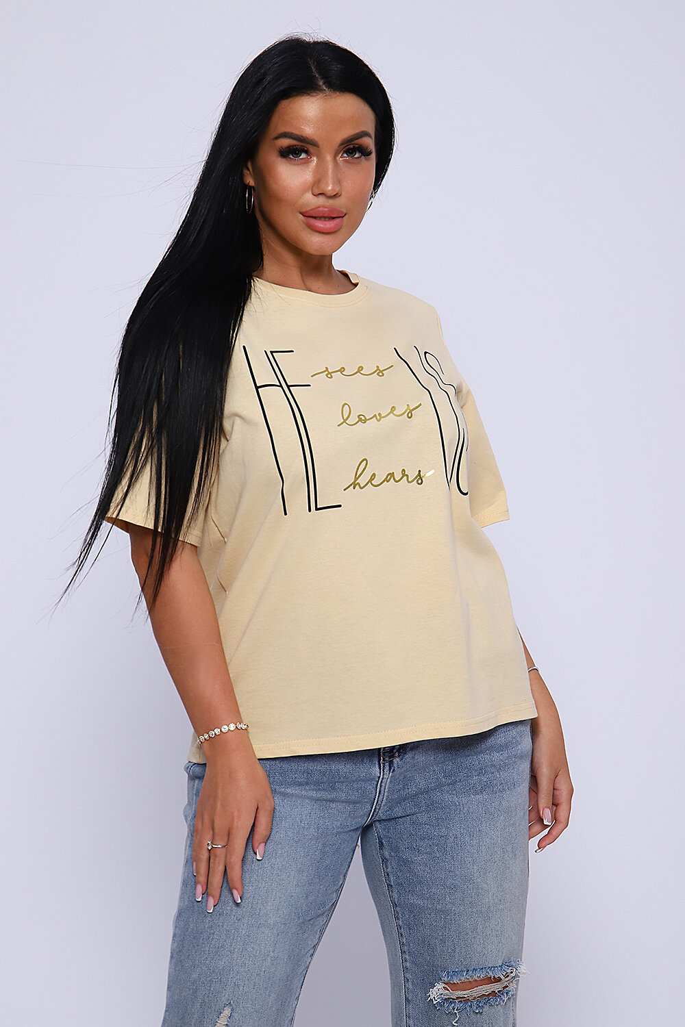 Натали Футболка 335100 80022 песочный