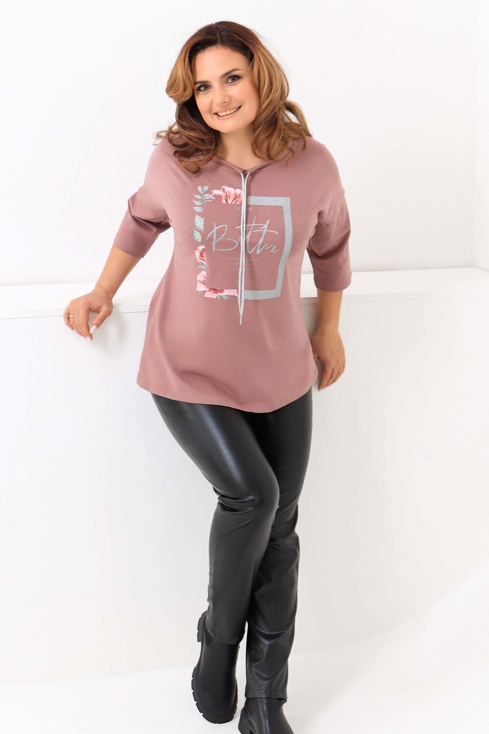 Натали Футболка 335609 50534 лиловый