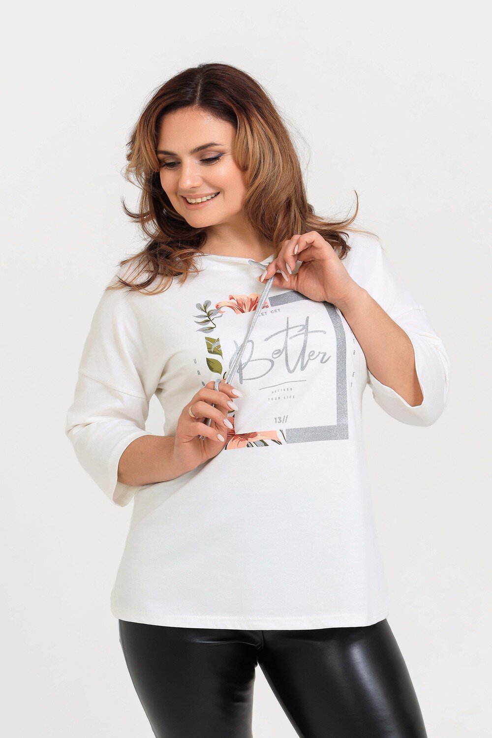 Натали Футболка 335610 50534 молочный