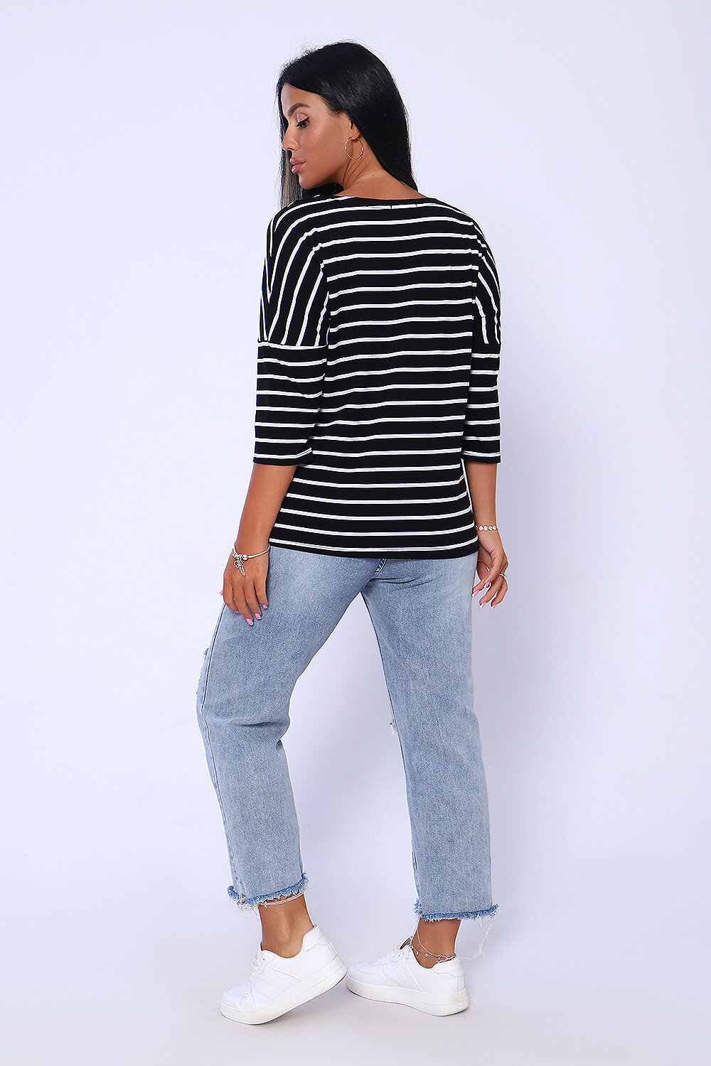 Натали Лонгслив 336458 82034 черная полоска