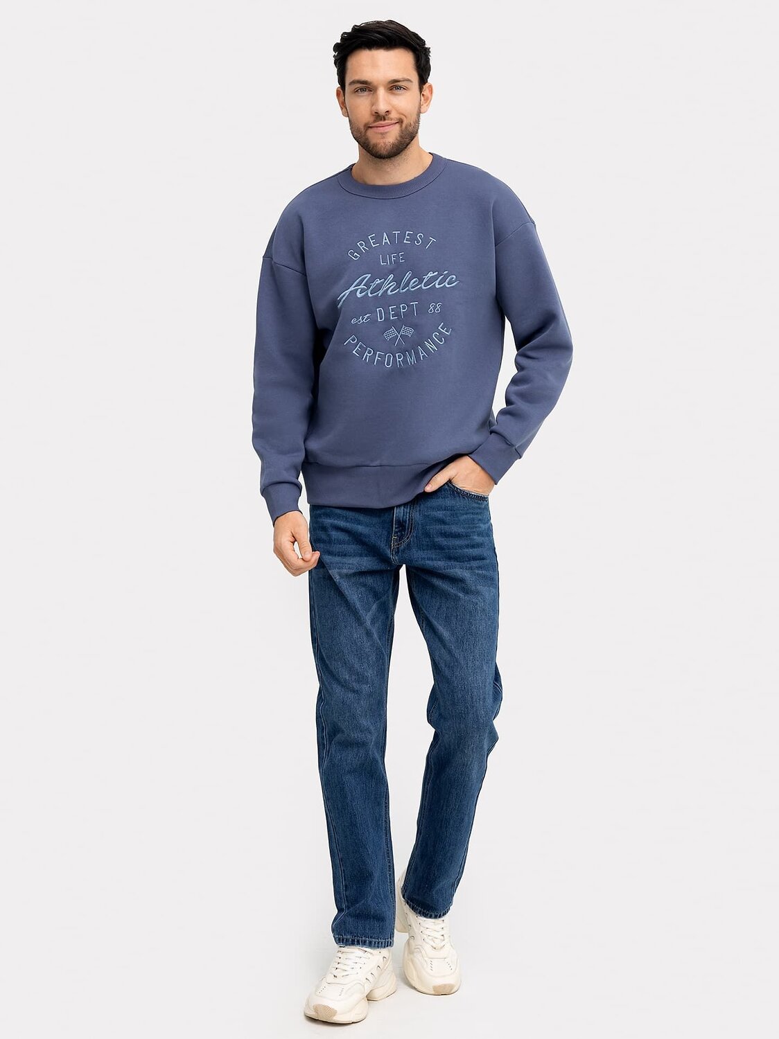 MARK FORMELLE Джемпер 337231 121791 серо -синий