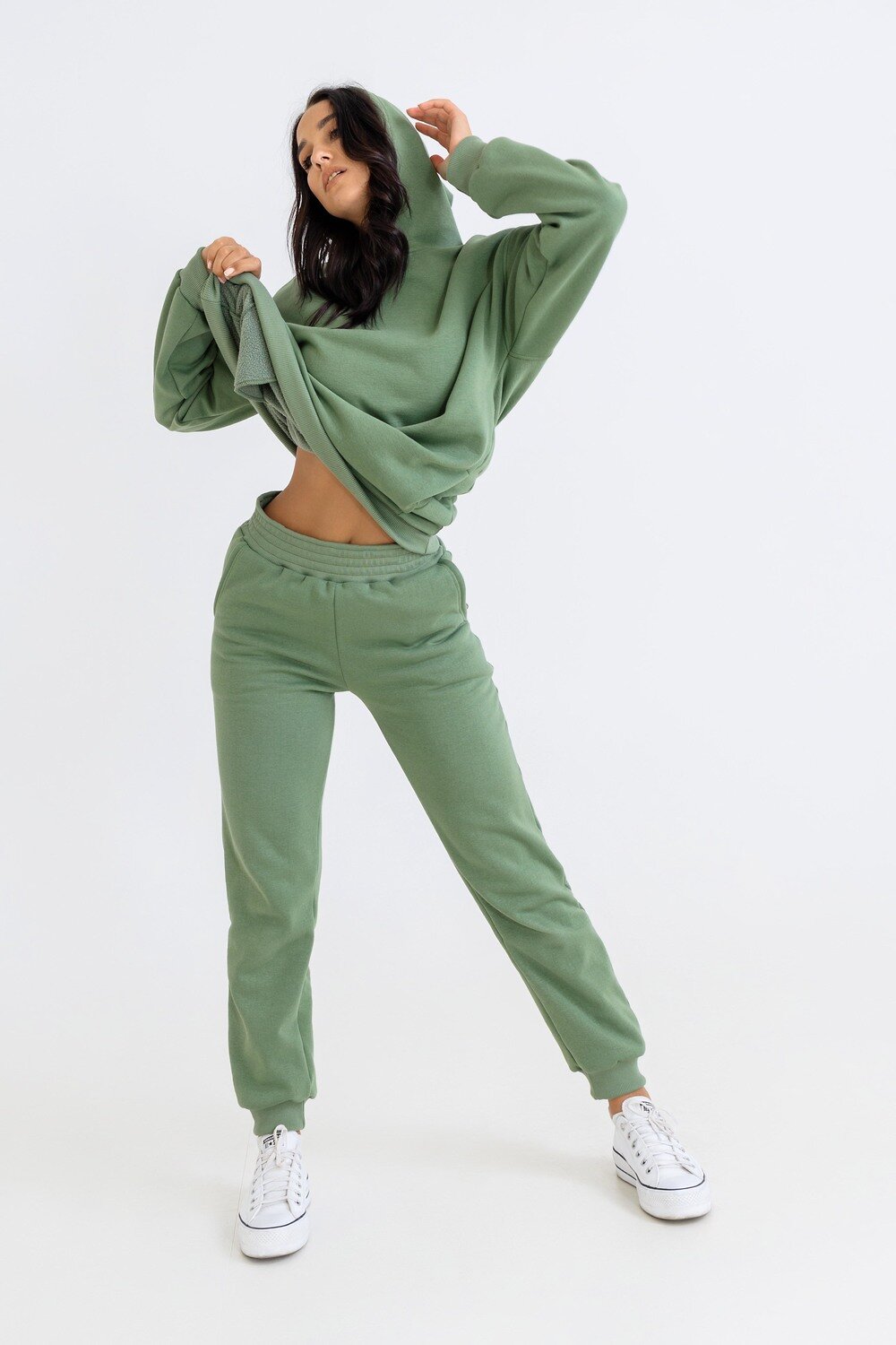 Натали Брюки 337957 21558 оливковый