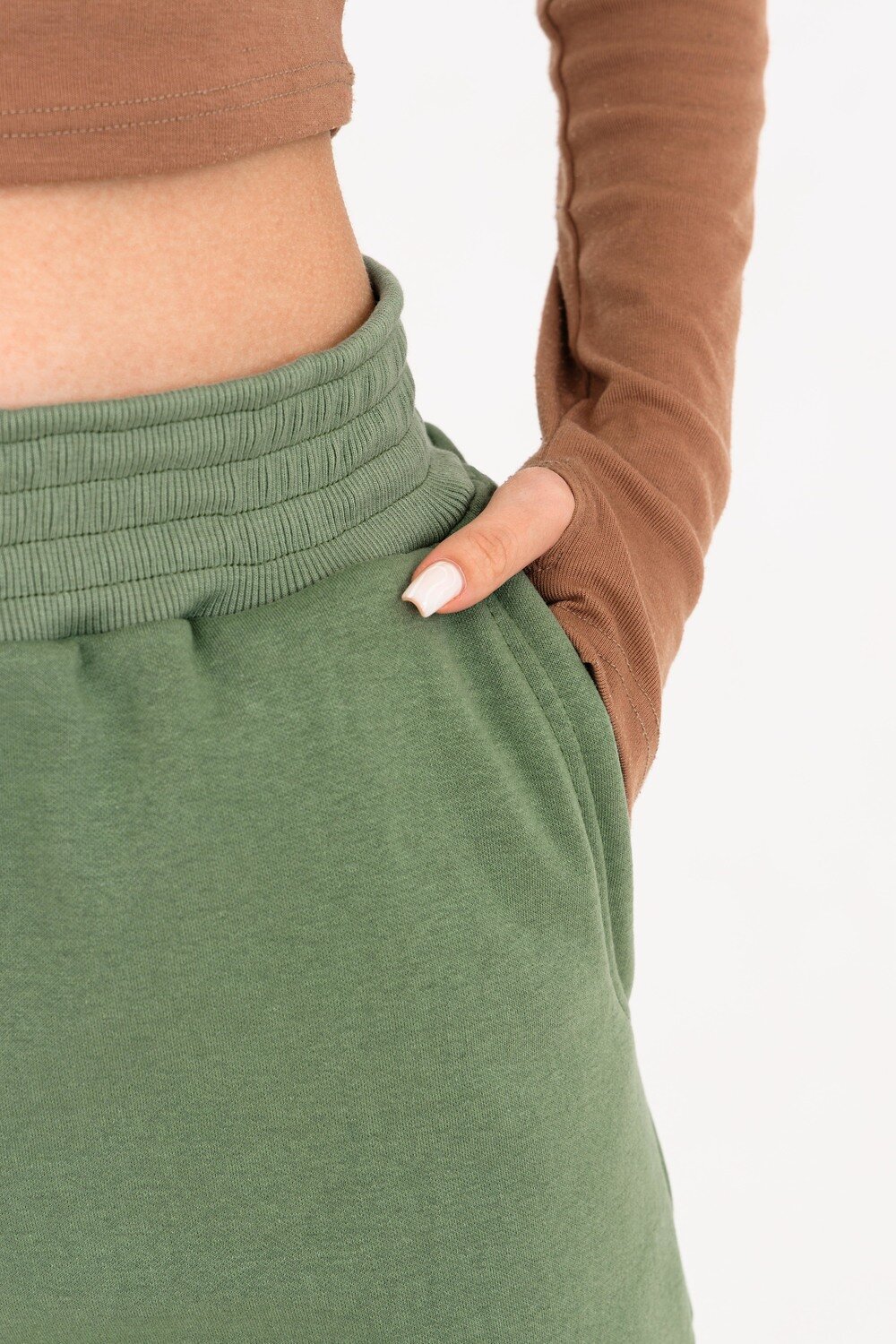 Натали Брюки 337957 21558 оливковый