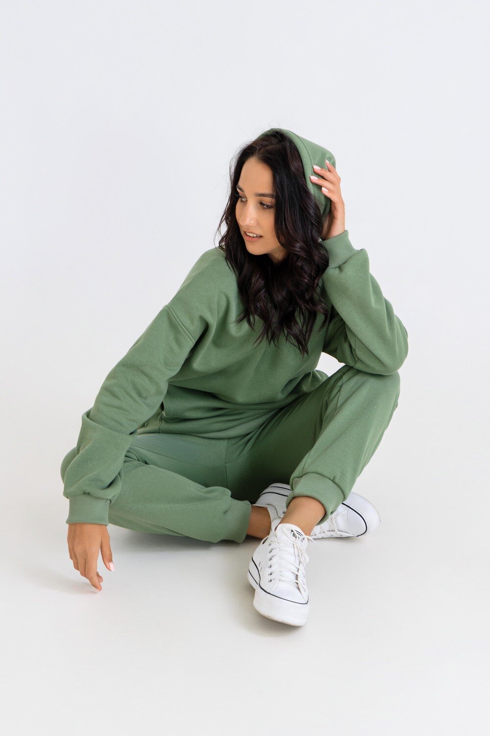 Натали Брюки 337957 21558 оливковый