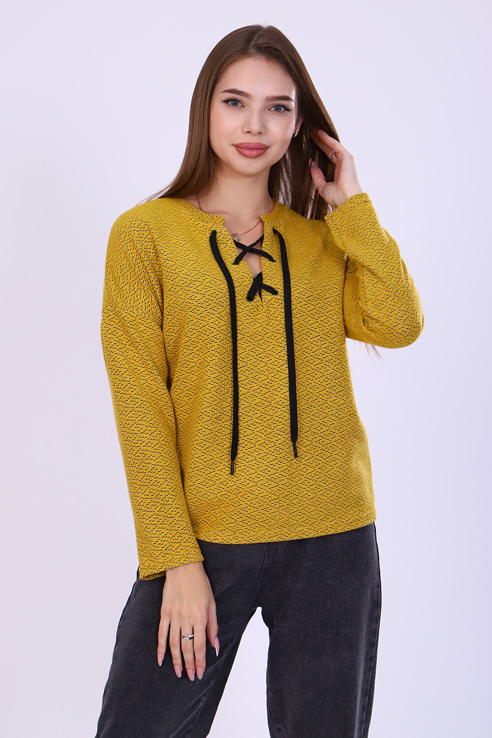 Натали Джемпер 337968 24895 горчичный