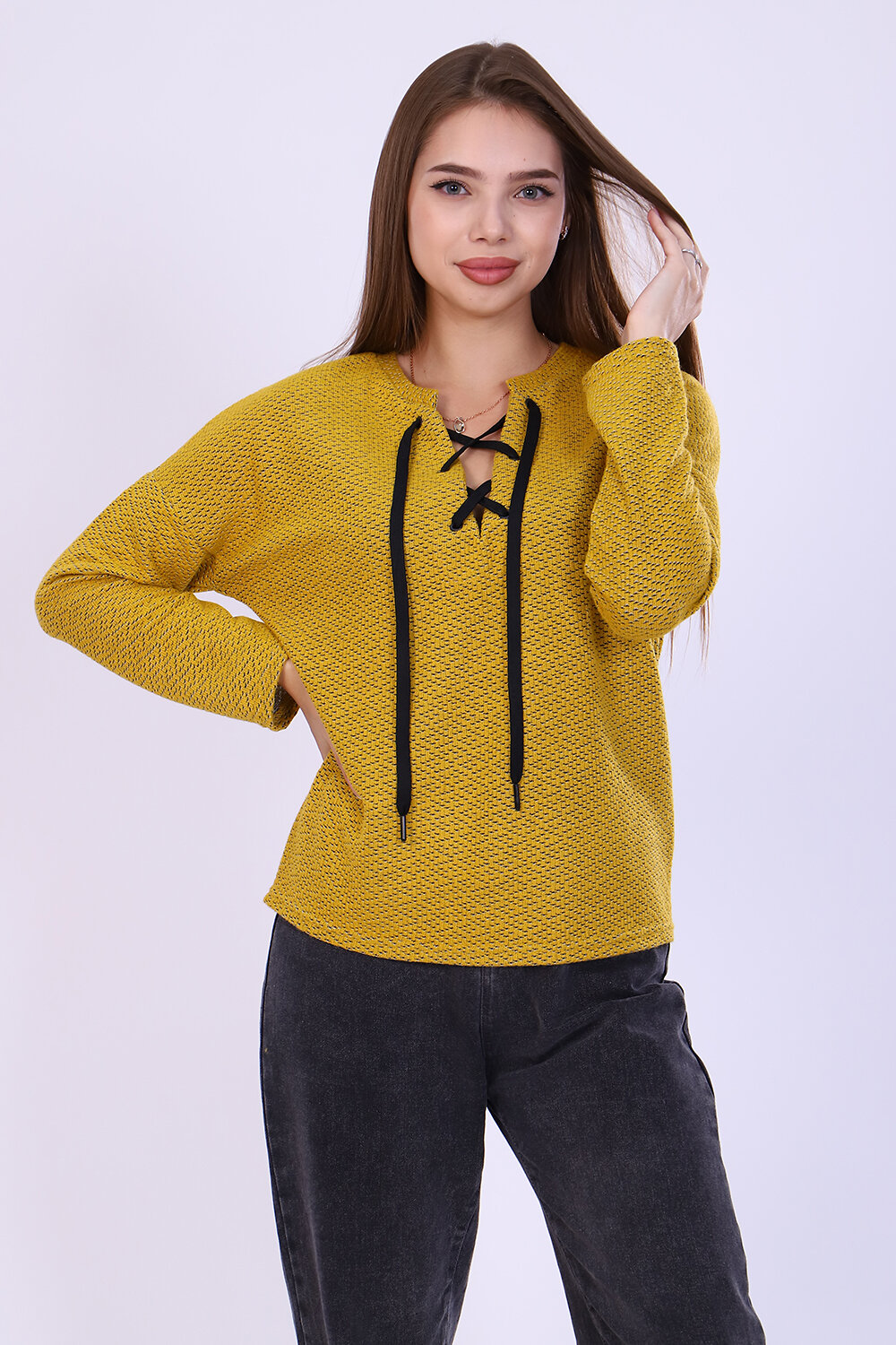 Натали Джемпер 337968 24895 горчичный