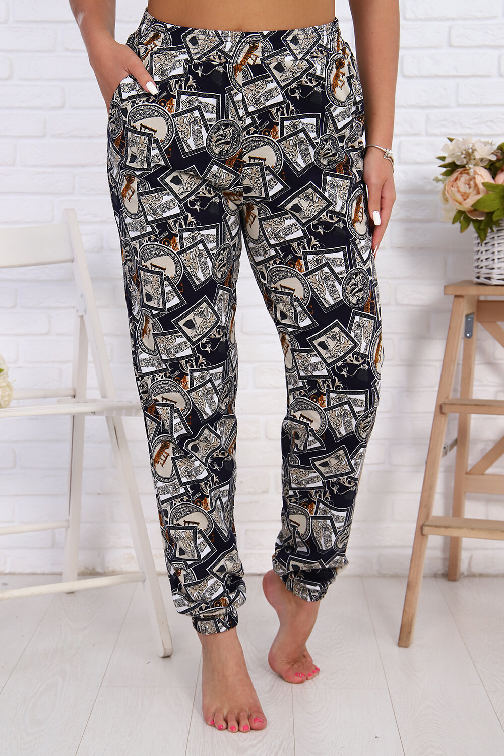 Натали Брюки 338376 36555 коричневый